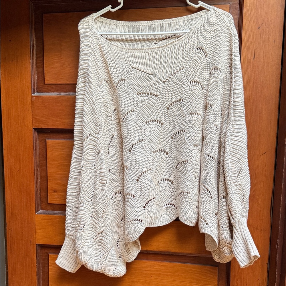 moon & madison Cream Knit Women's Sweater
